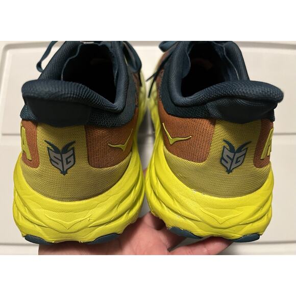 Hoka Speedgoat 5 Trail Running Shoes Blue Coral Men's Size 11.5D Insole Replaced - Picture 8 of 14